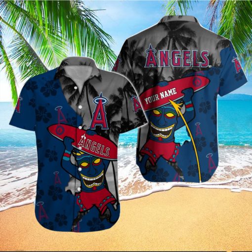 Customizable Name Los Angeles Angels Tropical Shirt