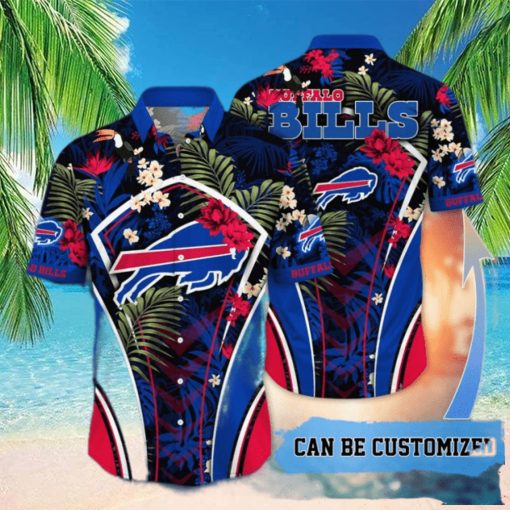 Customized Buffalo Bills NFL Flower Summer Tropical Hawaiian Shirt