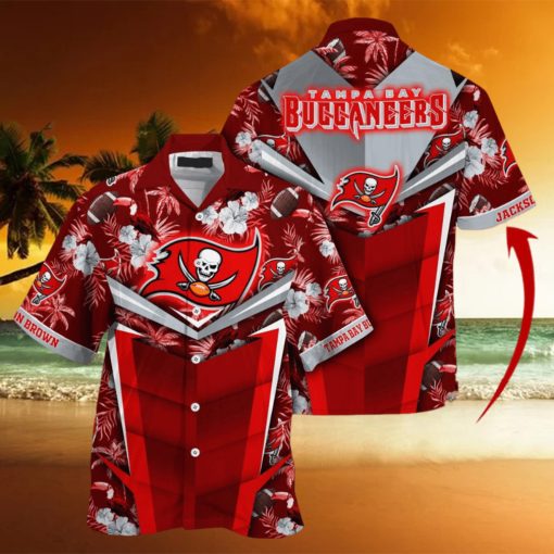 Customized NFL Tampa Bay Buccaneers Hawaiian Shirt Summer Football Aloha Shirt For Fans
