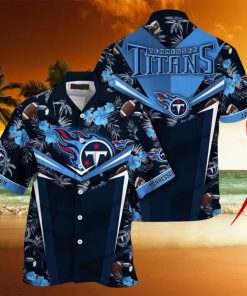 Customized NFL Tennessee Titans Hawaiian Shirt Summer Football Aloha Shirt For Fans