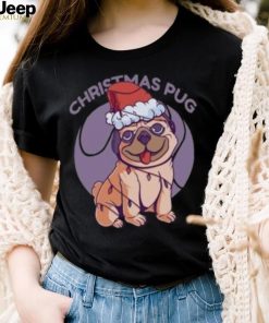 Cute Bulldog Christmas pug Christmas T Shirt