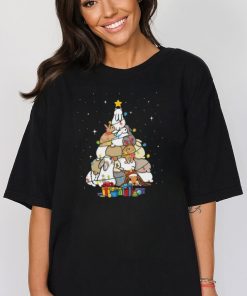 Cute Bunny Christmas Tree T Shirt