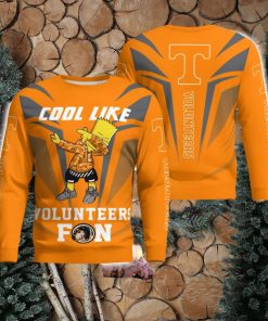 Cute Cool Like Tennessee Volunteers Fan Bart Simpson Dab Ugly Christmas Sweater