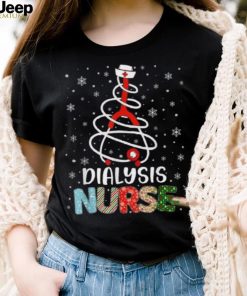 Cute Dialysis Nurse Xmas Tree Merry Christmas Nurse Nursing Shirt