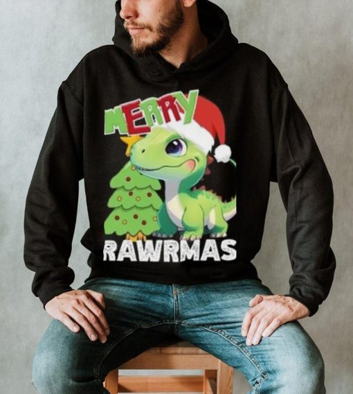 Cute Dinosaur Merry Rawrmas Christmas T Shirt