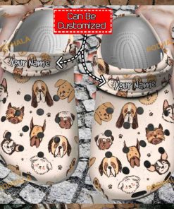 Cute Dog Breeds Crocs Unique Animal Print Clog Shoes