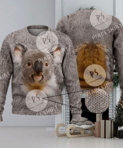 Cute Funny Koala Wild Animal Koala Bear 3D Full Print Ugly Sweater Christmas Gift Sweater