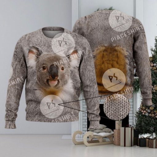 Cute Funny Koala Wild Animal Koala Bear 3D Full Print Ugly Sweater Christmas Gift Sweater