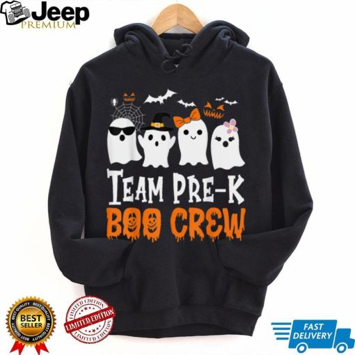 Cute Ghost Team Pre K Boo Crew Halloween Teacher Student T Shirt