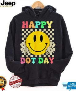 Cute Groovy Happy Polka Dot Day Hippie Flowers Teachers Kids T Shirt