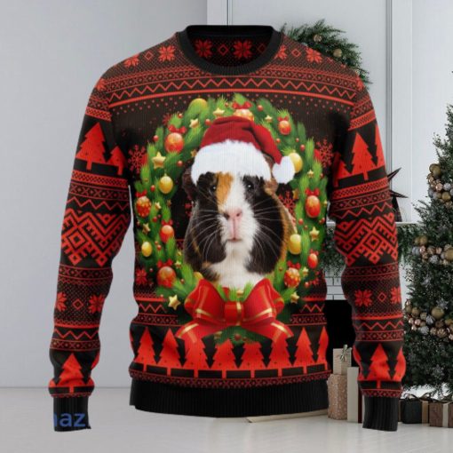 Cute Guinea Pig Xmas Christmas Ugly Sweater 3D Outfits Gift Ugly Christmas Sweater 3D