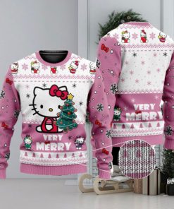 Cute Hello Kitty 3D All Over Printed Ugly Christmas Sweater Christmas Gift For Family