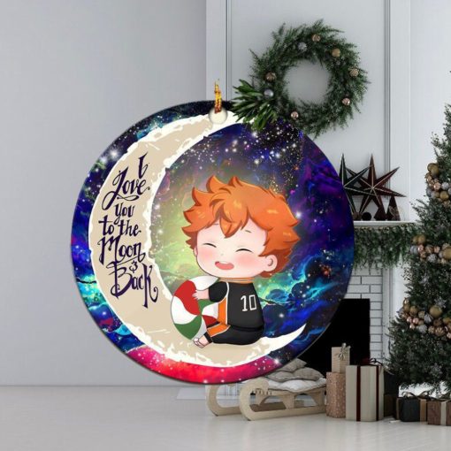 Cute Hinata Haikyuu Love You To The Moon And Back Christmas Tree Decorations Ornament