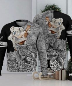 Cute Koala Flower Funny 3D Full Print Ugly Sweater Christmas Gift Sweater