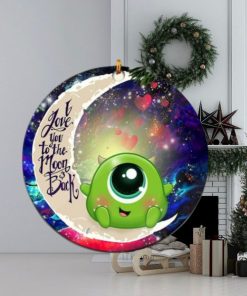 Cute Mike Monster Inc Love You To The Moon And Back Galaxy Christmas Tree Decorations Ornament