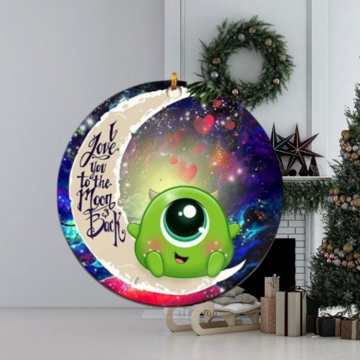 Cute Mike Monster Inc Love You To The Moon And Back Galaxy Christmas Tree Decorations Ornament