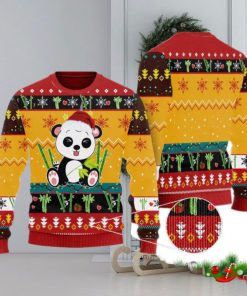 Cute Panda In Bamboo Forest Ugly Christmas Sweater Funny Gift For Men And Women Family Holidays