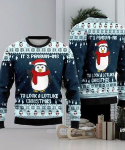 Cute Penguin Ugly Christmas Sweater Funny Gift For Men And Women Family Holidays