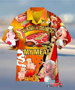 Cute Pig Pictures BBQ Hawaiian Shirts