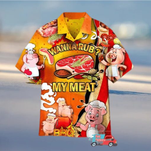 Cute Pig Pictures BBQ Hawaiian Shirts