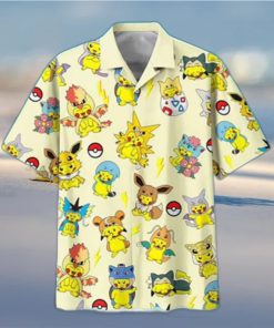 Cute Pikachu Pokemon Hawaiian Shirt Trendy Summer Gift