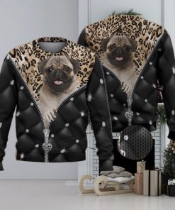 Cute Pug Dog Breakthrough Dog Lovers 3D Full Print Ugly Sweater Christmas Gift Sweater