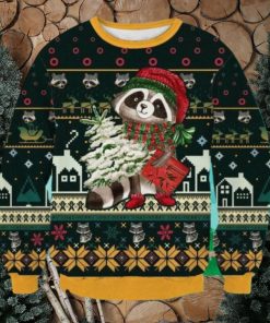 Cute Raccoon Ugly Christmas Sweater Special Gift For Loved Ones