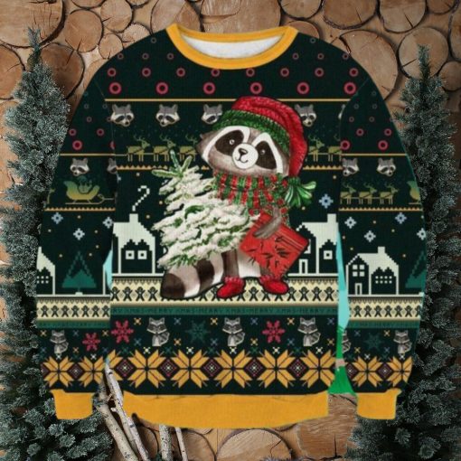 Cute Raccoon Ugly Christmas Sweater Special Gift For Loved Ones