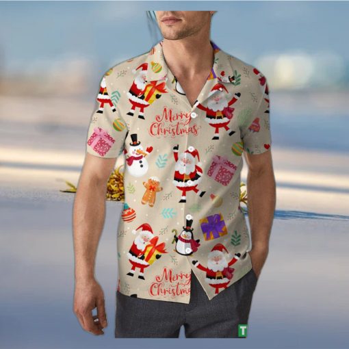 Cute Santa Claus Christmas Unisex 3D Hawaiian Shirt Affordable Gift For Men And Women Holiday
