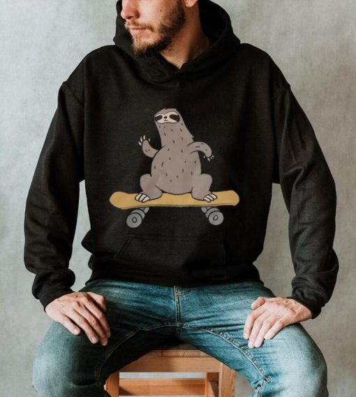 Cute Skateboarding Sloth Funny Skateboard Sloth