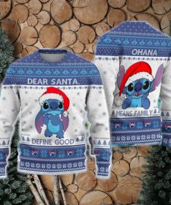 Cute Stitchmas Ugly Christmas Sweater Dear Santa Define Good Gift For Men Women Means Family Xmas