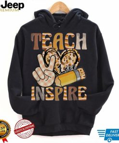 Cute Teach Love And Inspire Men Women Teacher T Shirt