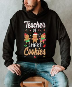 Cute Teacher Of Smart Cookies Merry Xmas Christmas Shirt