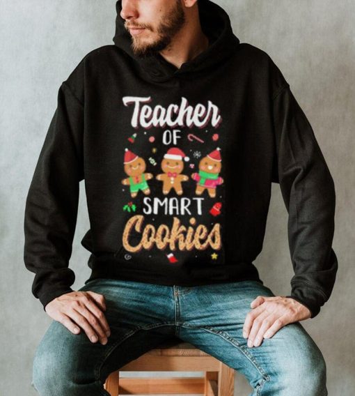 Cute Teacher Of Smart Cookies Merry Xmas Christmas Shirt