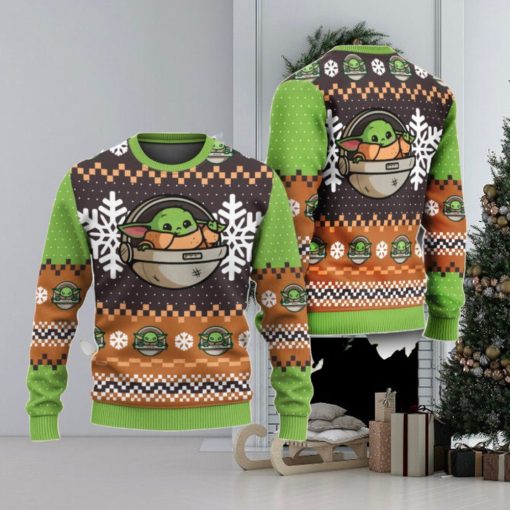 Cute Xmas Ugly Sweater New Baby Yoda Star Wars Ugly Christmas Sweater