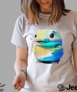 Cute fat Axolotl creature art shirt