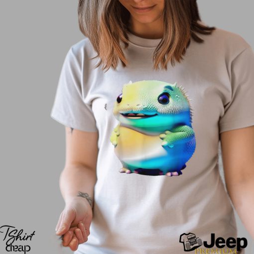 Cute fat Axolotl creature art shirt