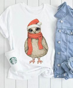 Cute owl Merry Christmas T shirt