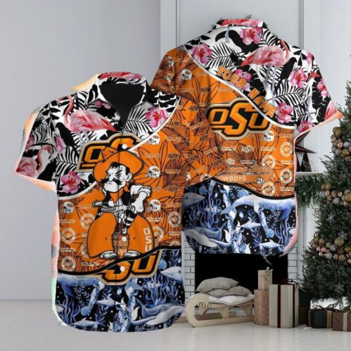 Oklahoma State Cowboys NCAA Souvenir Custom Name Men And Women Sports Teams Hawaiian Shirt Gift