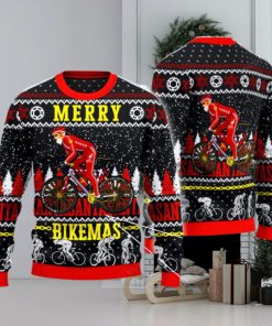 Cycling Lovers Gift Merry Bikemas Ugly Christmas Sweater 3D Gift For Men And Women