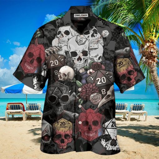 D20 And Skull Darkness Art Hawaiian Shirt