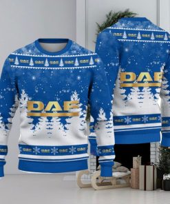 DAF Trucks Logo Wearing Santa Hat Christmas Gift Ugly Christmas Sweater Christmas Gift Ideas