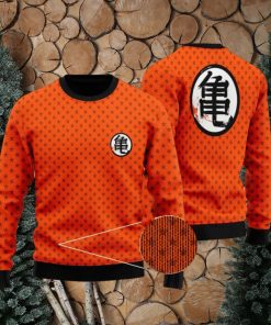 DBZ Kakarot Wisdom Kanji Star Pattern Ugly Sweater