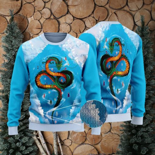 DBZ Majestic Dragon Shenron Ugly Christmas Sweater