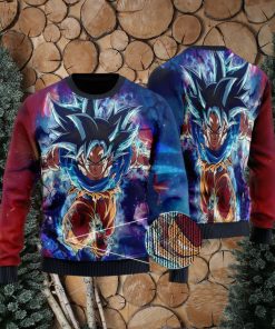 DBZ Son Goku Ultra Instinct Form Ugly Xmas Sweater