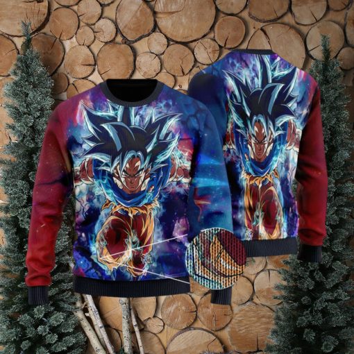 DBZ Son Goku Ultra Instinct Form Ugly Xmas Sweater