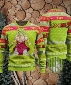 DBZ Super Saiyan Broly Epic Ugly Christmas Sweater