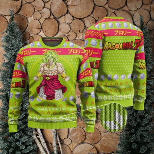 DBZ Super Saiyan Broly Epic Ugly Christmas Sweater