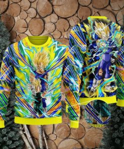 DBZ Vegeta & Trunks SS Aura Ugly Xmas Sweater