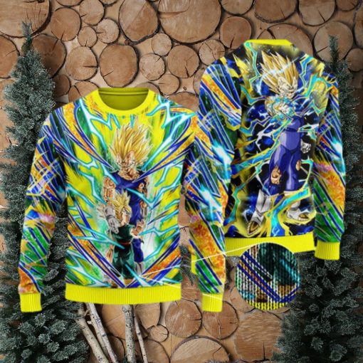 DBZ Vegeta & Trunks SS Aura Ugly Xmas Sweater